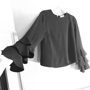 Long sleeve layered Bell Sleeve